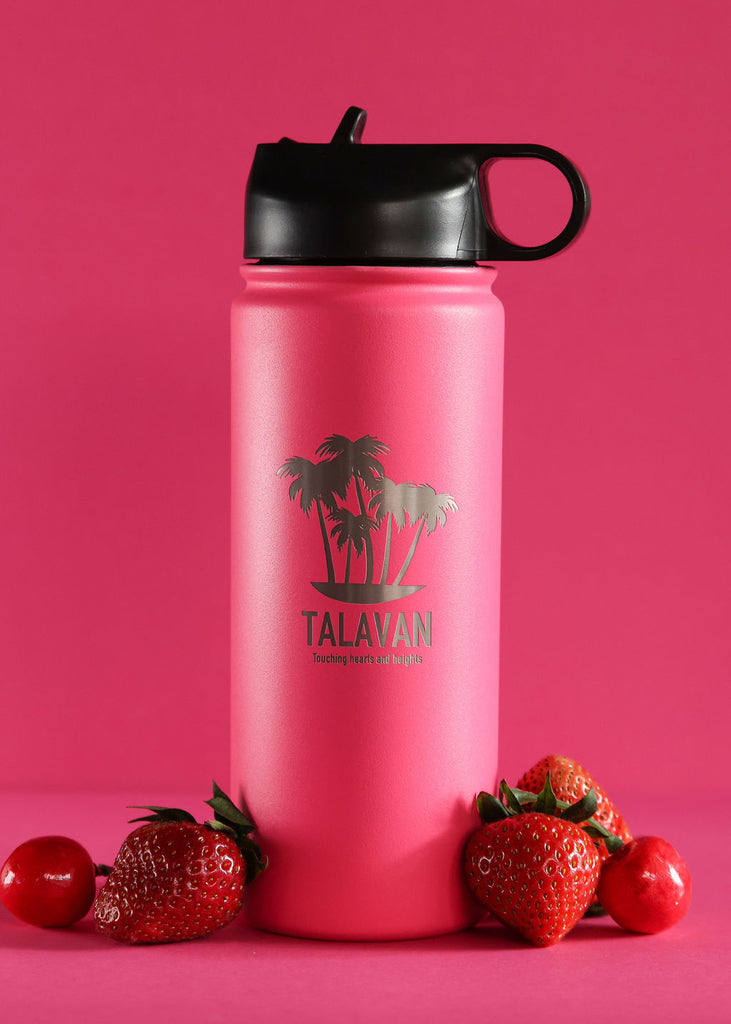 Fruit- Chelsea Loren TalavanLLC Thermos Water Bottle Product Photography - HPink 18oz