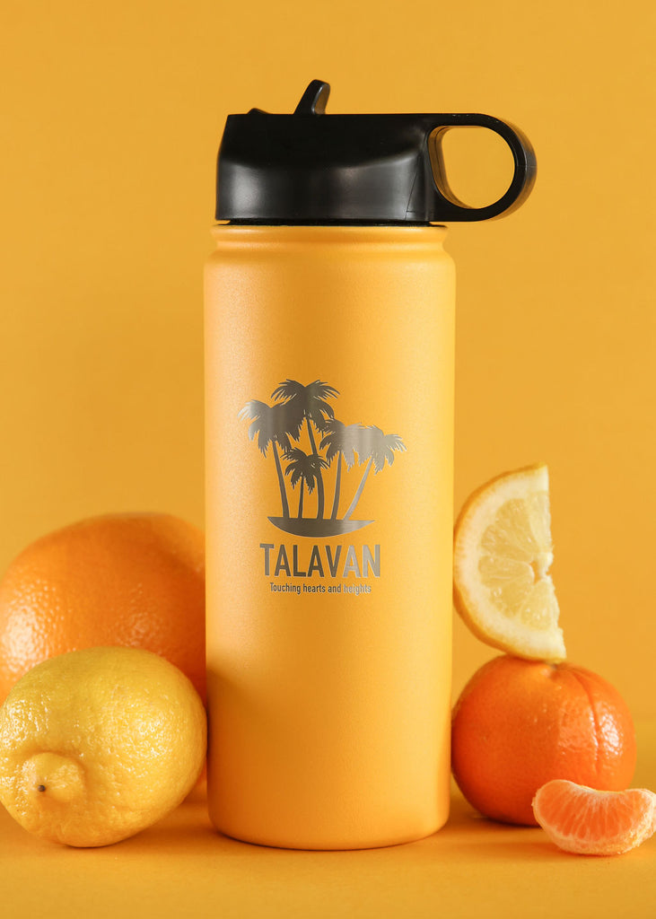 Fruit- Chelsea Loren TalavanLLC Thermos Water Bottle Product Photography - Orange 18oz