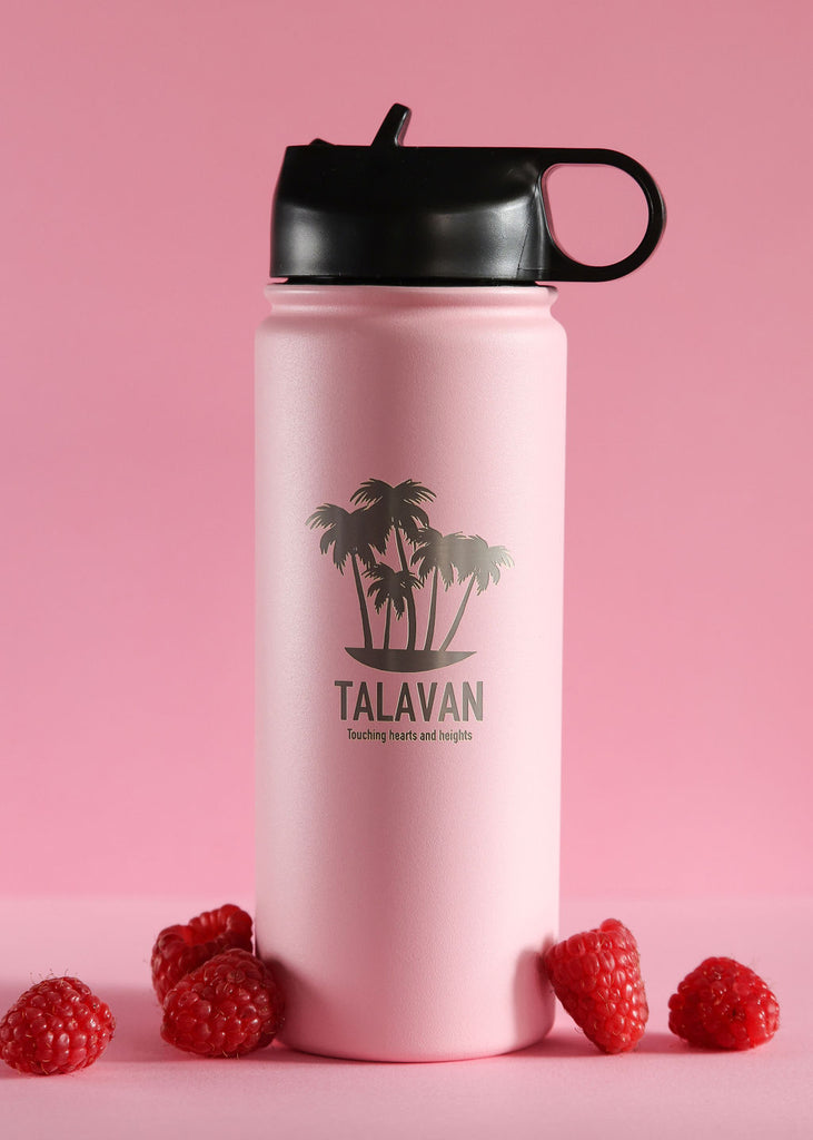 Fruit- Chelsea Loren TalavanLLC Thermos Water Bottle Product Photography - Pink 18oz